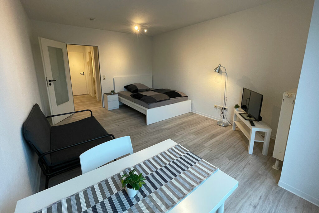 City_Apartment_Magdeburg_Blumberger-Strasse_1-Zimmer-Comfort-Apartment_25qm_Wohnen_Schlafen_2